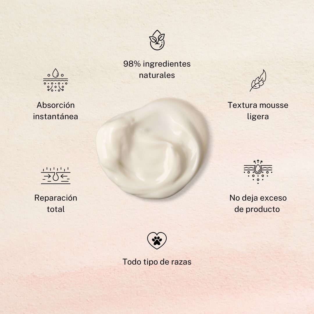 Natural cream for paws, nose and dry areas