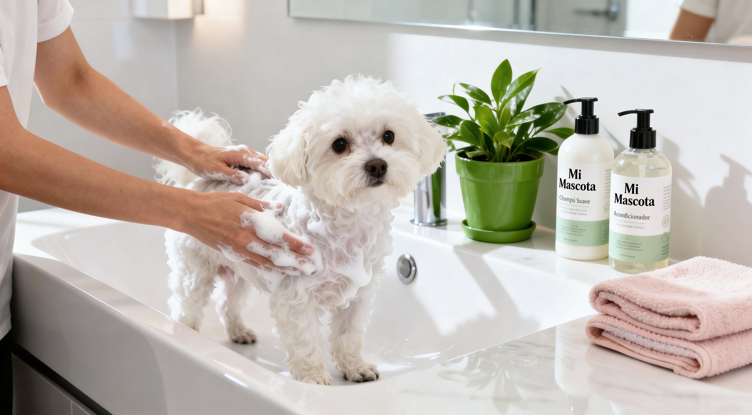 Bañar el perro en casa sin dramas y con resultados de peluquería