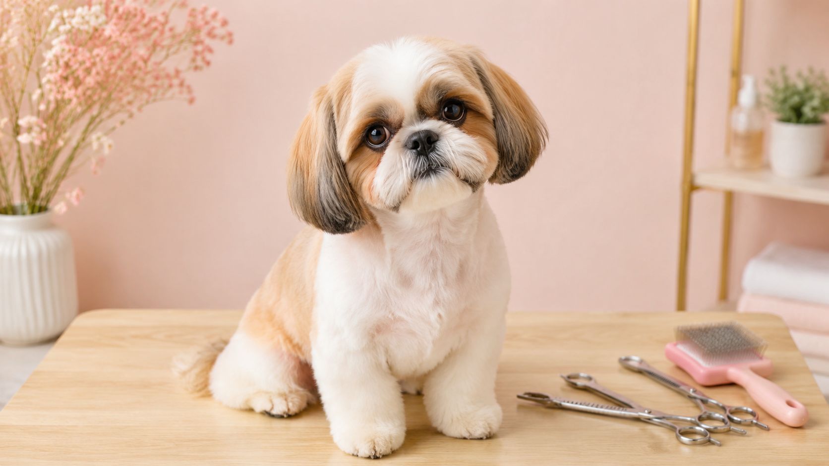 Shih Tzu pelo corto: Cortes, cuidados y ventajas