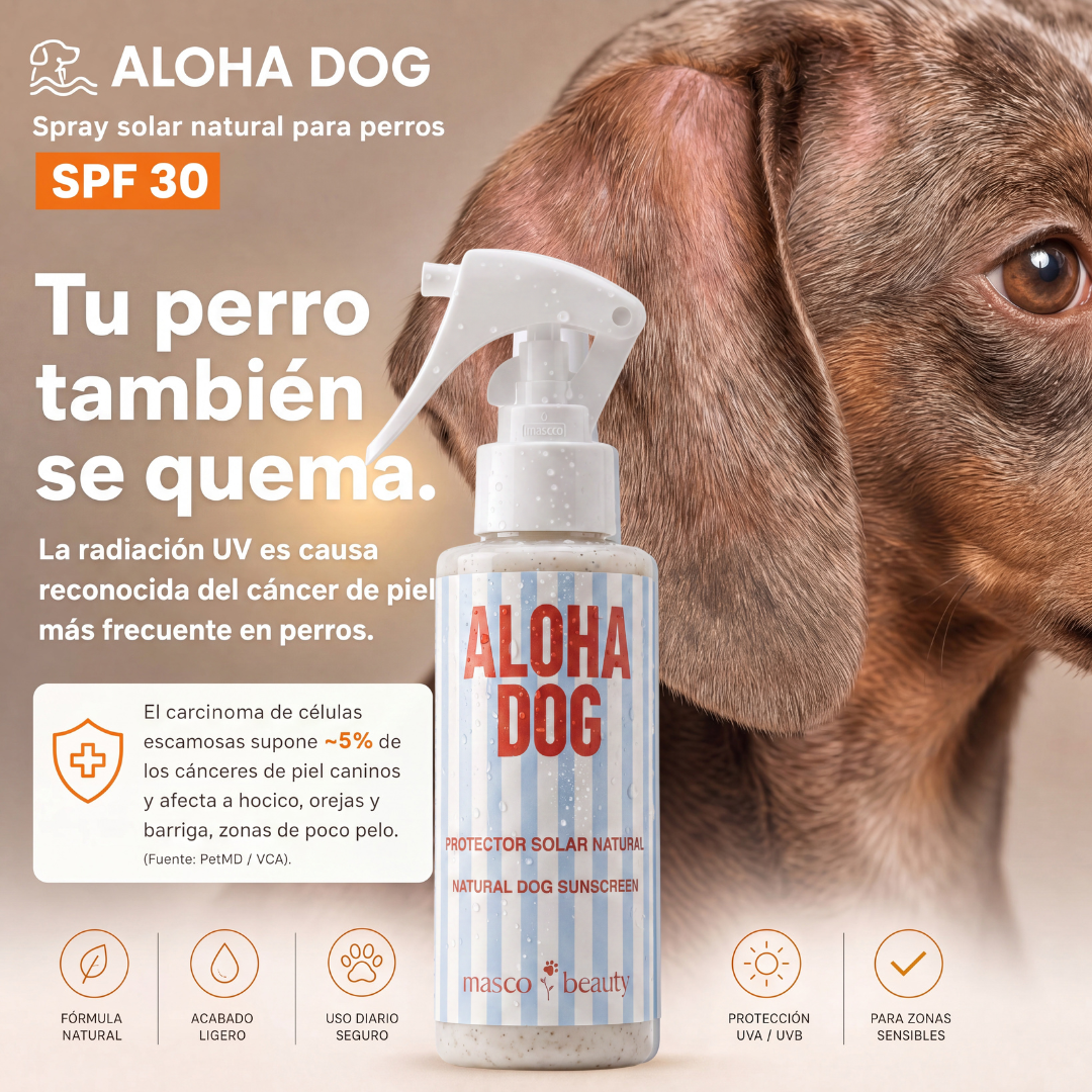 Aloha Dog – Spray solar natural para perros SPF 30